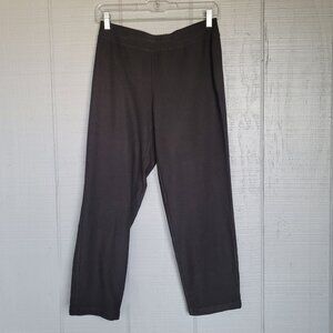Eileen Fisher Women's Black Pull On Stretchy Cropped Pants. Size XS